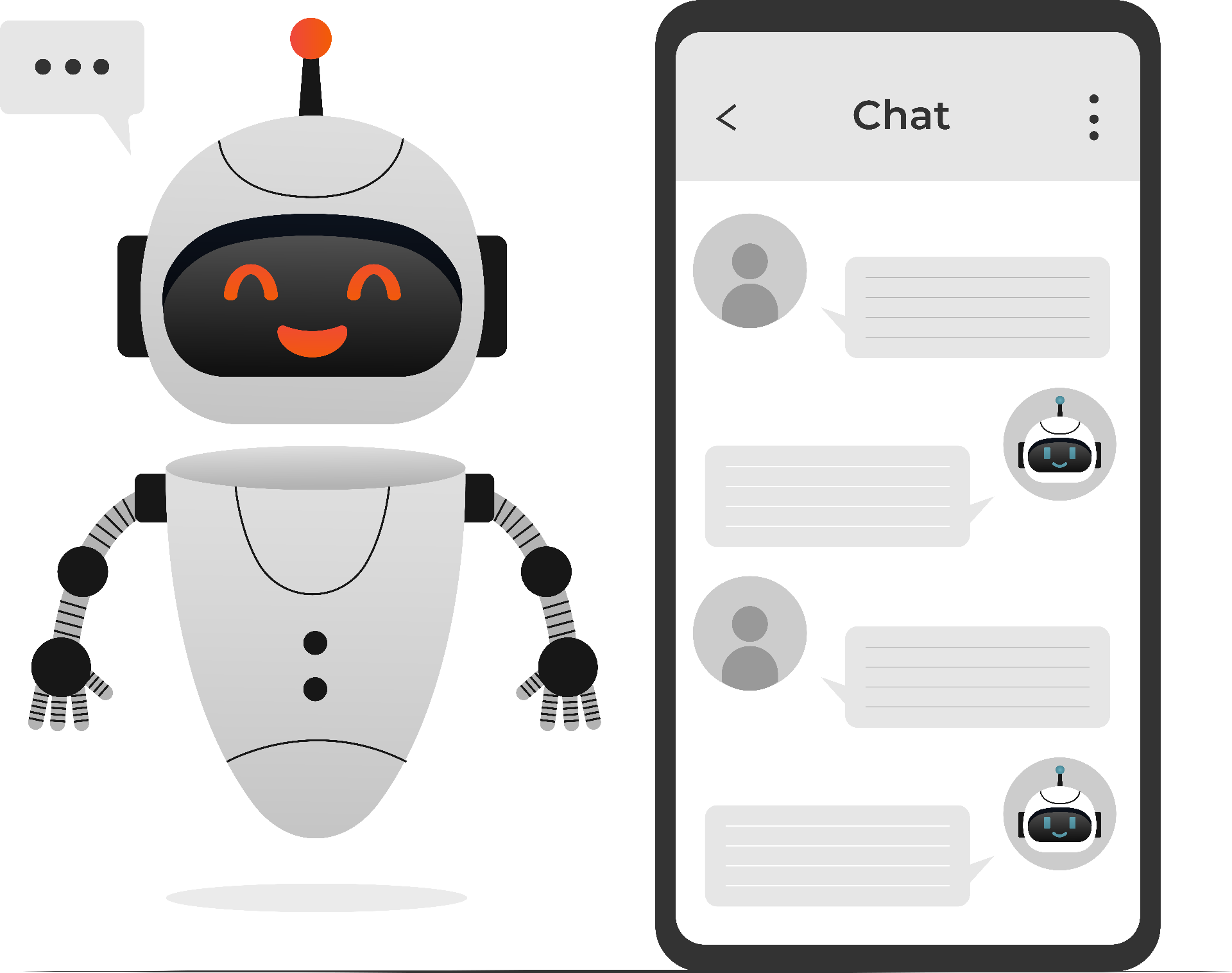 AI chatbot illustration